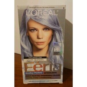 L'Oreal Feria Smokey Pastels Permanent Hair Color #P1 Sapphire Smoke